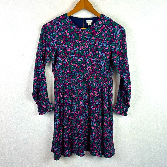 New nwt J. Crew Crewcuts floral long sleeve dress - Picture 3 of 9